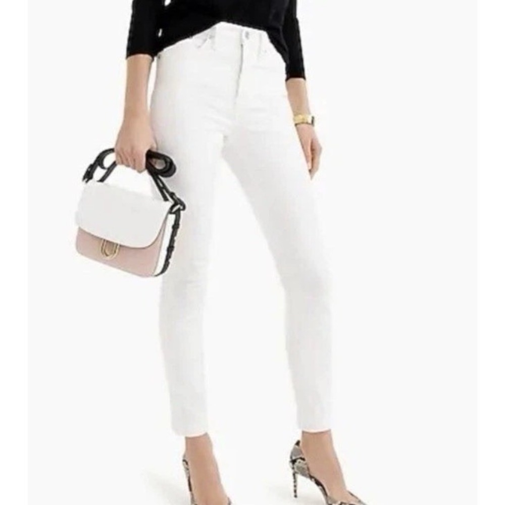 J Crew 9" High Rise Toothpick Ankle‎ Leg Stretch Denim 5 pocket Jeans Size 26
